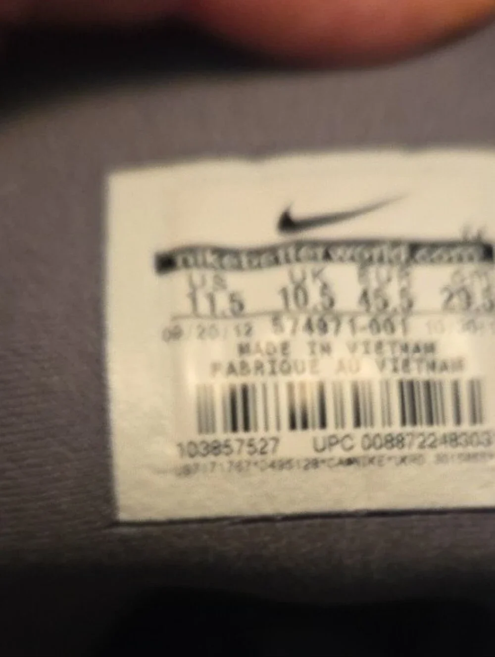 Nike Free Grey High-Top Athletic Boots. SZ 11.5